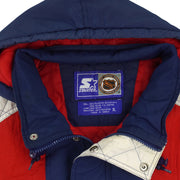 Starter (NHL) - Florida Panthers Embroidered Hooded Puffer Jacket 1990s X-Large Vintage Retro Hocke