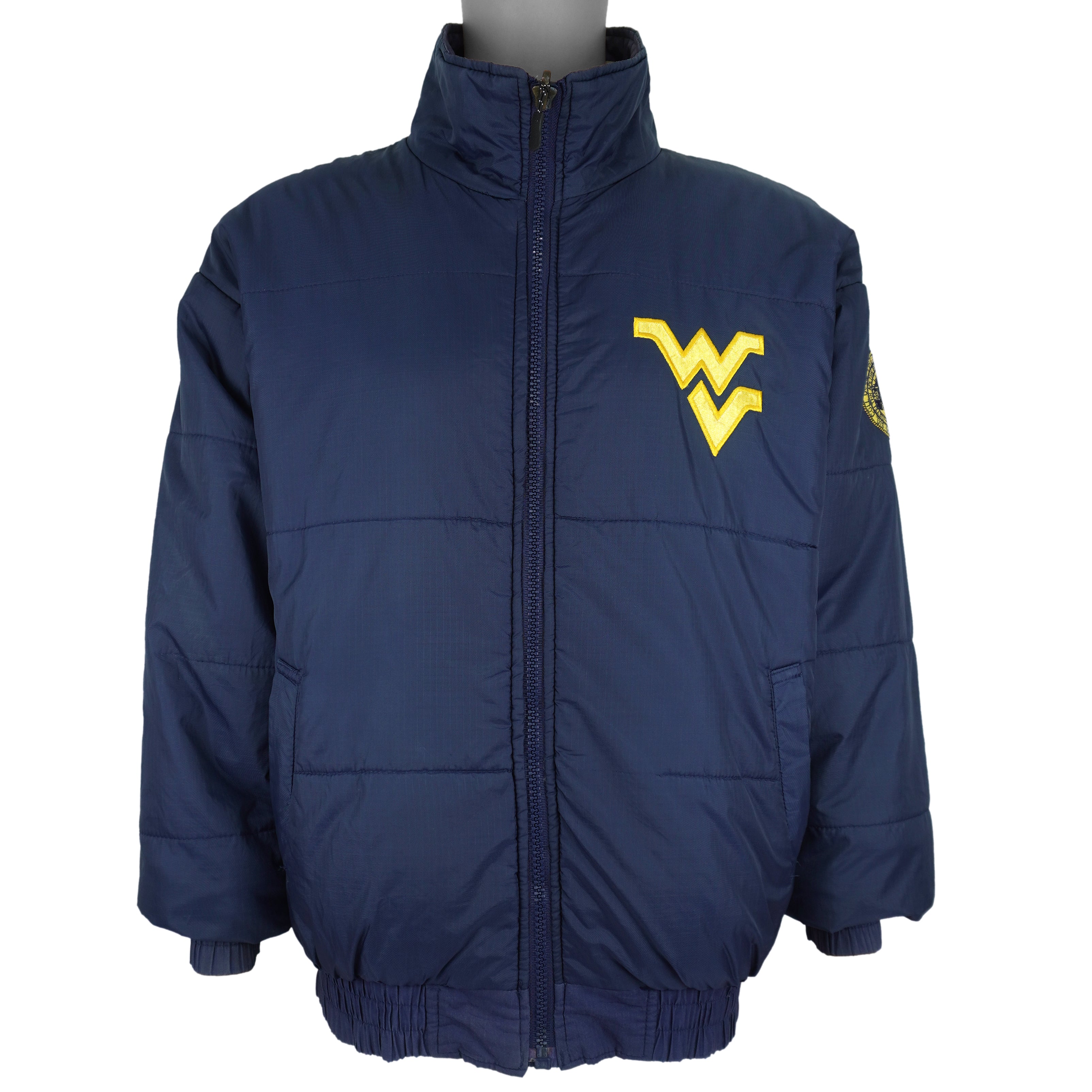 NCAA (Pro Player) - West Virginia Reversable Jacket 1990s Medium Vintage Retro