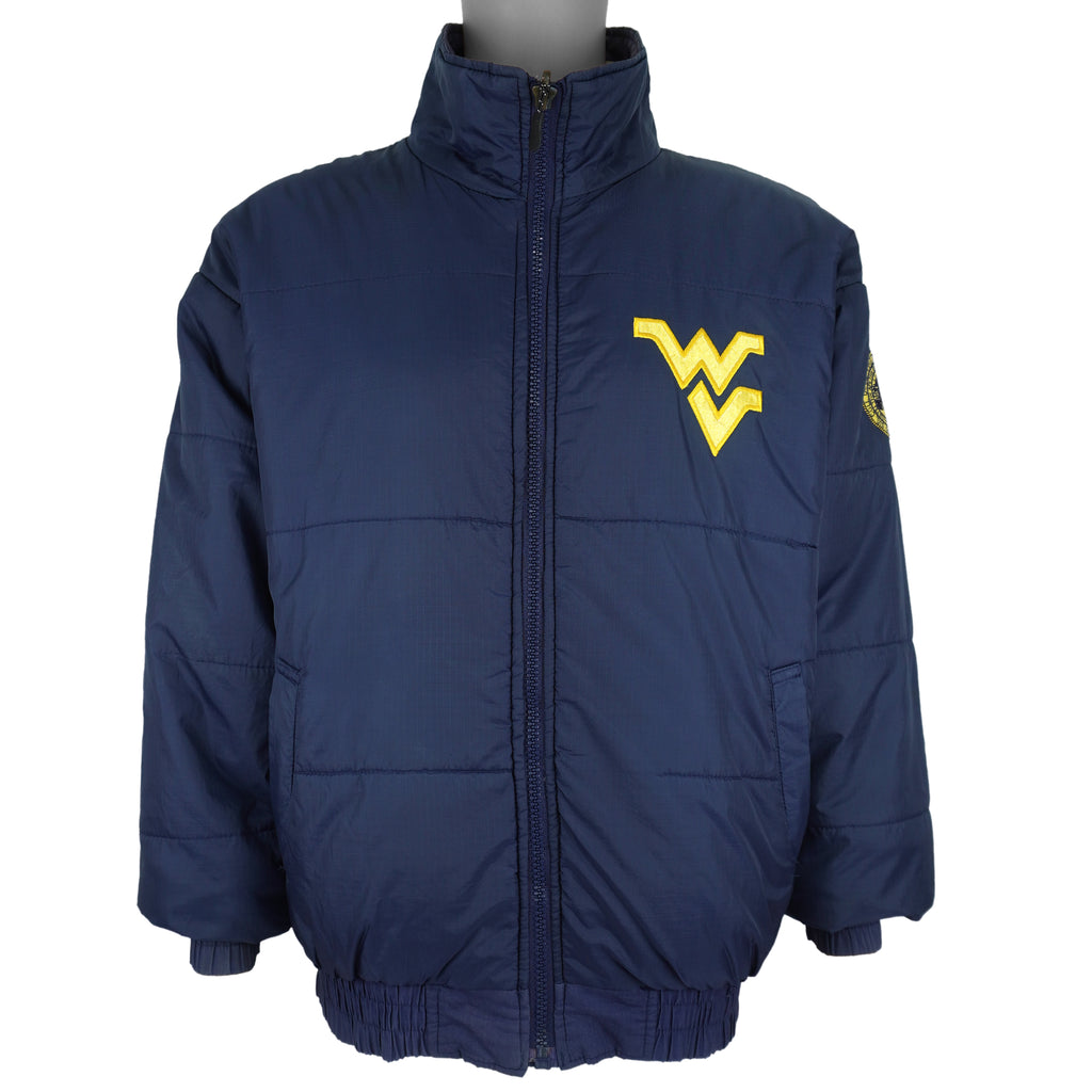 NCAA (Pro Player) - West Virginia Reversable Jacket 1990s Medium Vintage Retro