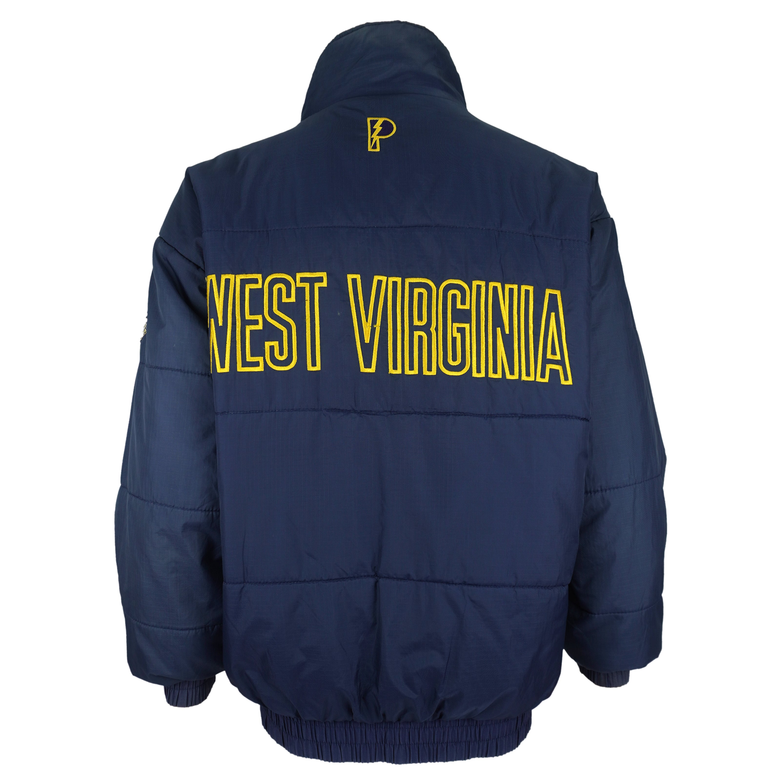 NCAA (Pro Player) - West Virginia Reversable Jacket 1990s Medium Vintage Retro