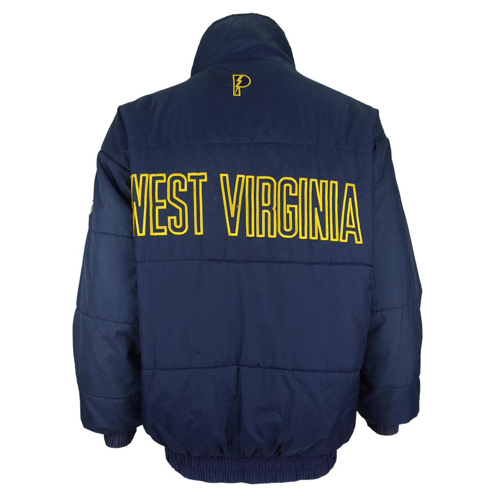 NCAA (Pro Player) - West Virginia Reversable Jacket 1990s Medium Vintage Retro