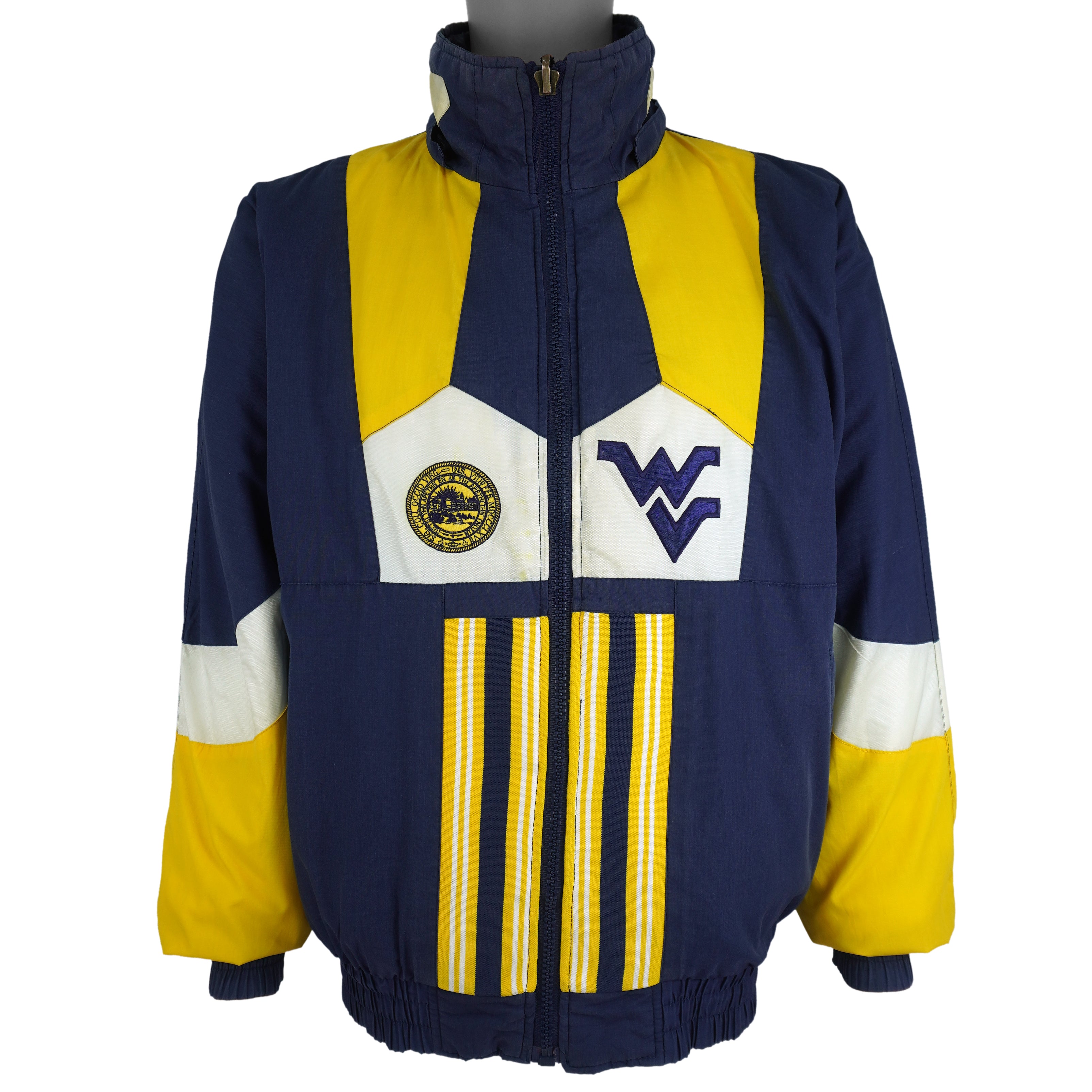 NCAA (Pro Player) - West Virginia Reversable Jacket 1990s Medium Vintage Retro