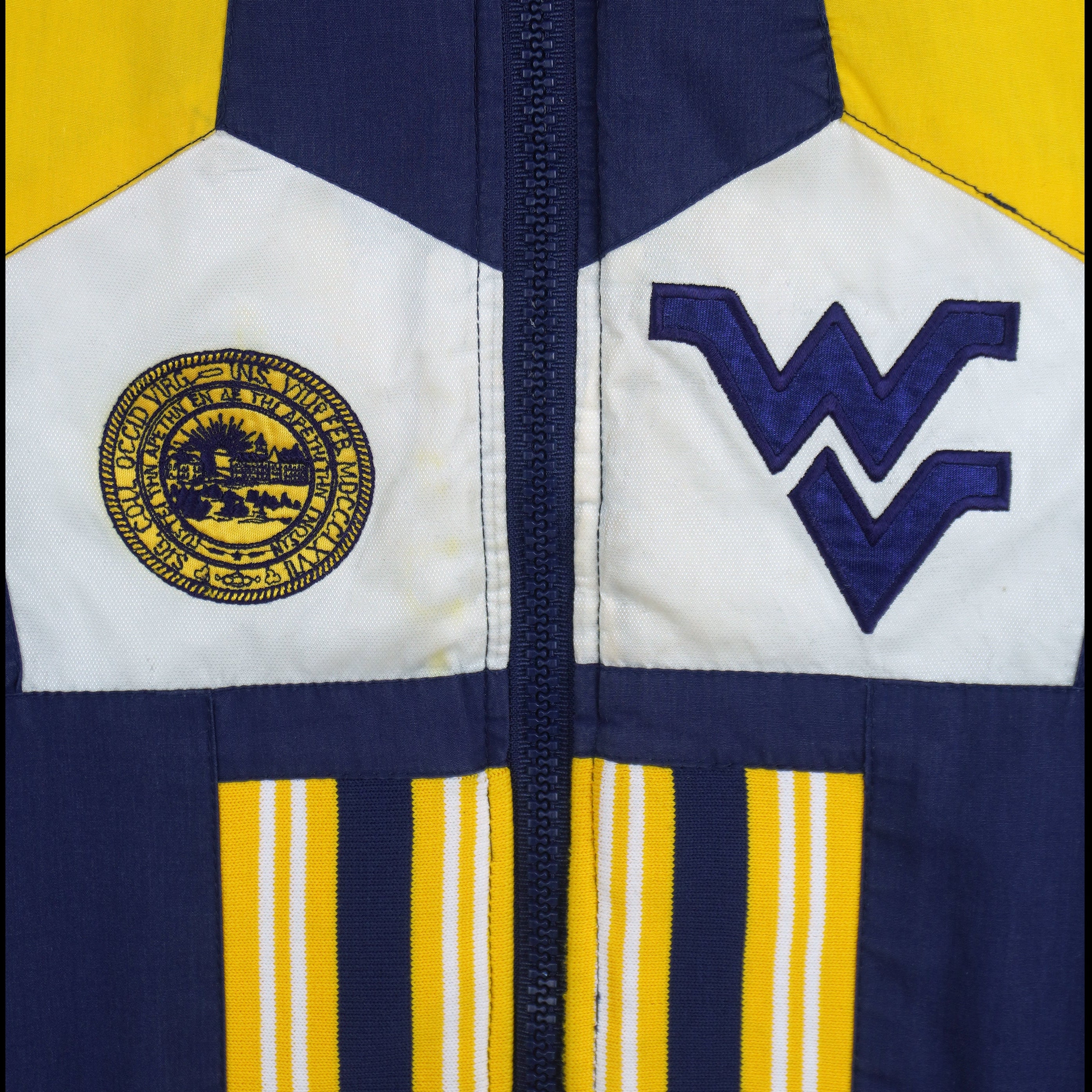 NCAA (Pro Player) - West Virginia Reversable Jacket 1990s Medium Vintage Retro