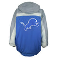 Reebok - Detroit Lions Pullover Hooded Windbreaker 1990s Large Vintage Retro Football