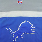 Reebok - Detroit Lions Pullover Hooded Windbreaker 1990s Large Vintage Retro Football