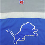 Reebok - Detroit Lions Pullover Hooded Windbreaker 1990s Large Vintage Retro Football