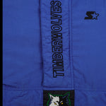 Starter - Minnesota Timberwolves 1/4 Zip Pullover 1990s X-Large