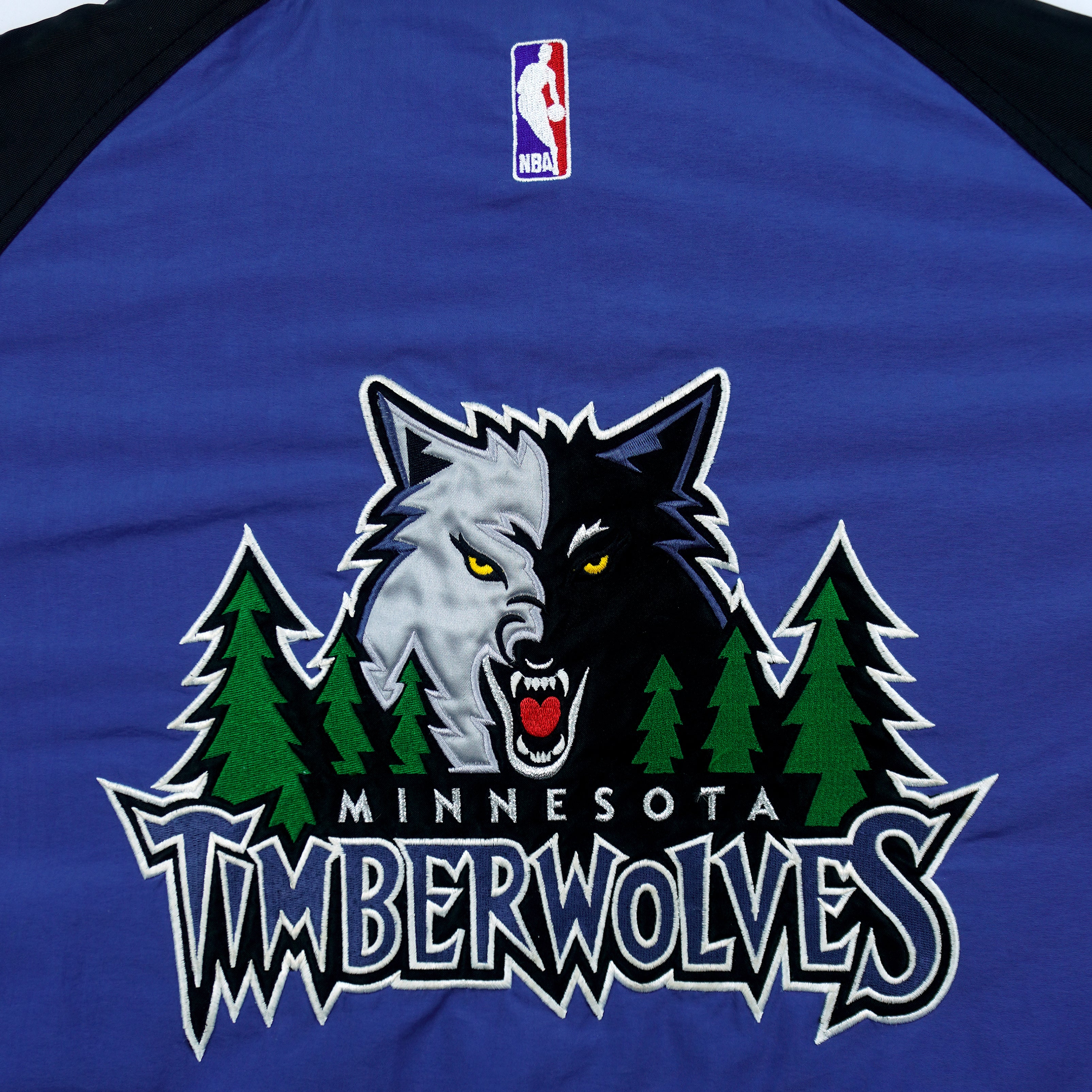 Starter - Minnesota Timberwolves 1/4 Zip Pullover 1990s X-Large