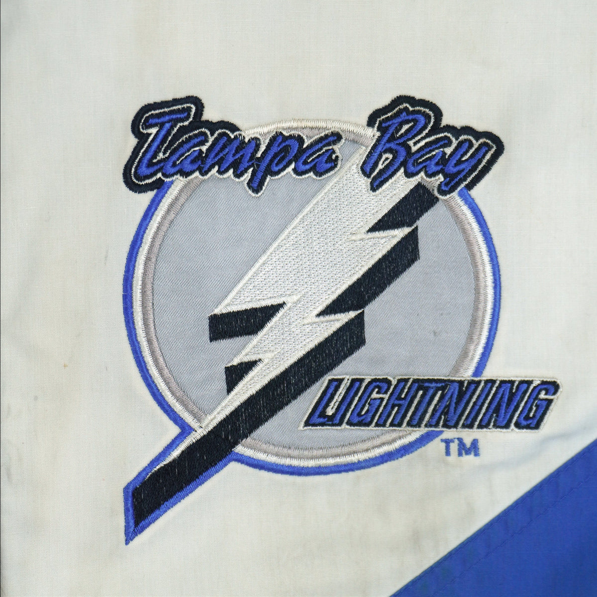 NHL (Pro Player) - Tampa Bay Lightning Button-Up Jacket 1990s X-Large Vintage Retro Hockey