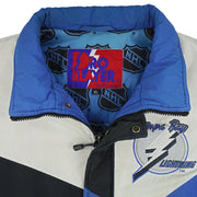 NHL (Pro Player) - Tampa Bay Lightning Button-Up Jacket 1990s X-Large Vintage Retro Hockey