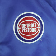 NBA (Chalk Line) - Blue Detroit Pistons Satin Jacket 1990s X-Large Vintage Retro Basketball