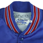 NBA (Chalk Line) - Blue Detroit Pistons Satin Jacket 1990s X-Large Vintage Retro Basketball