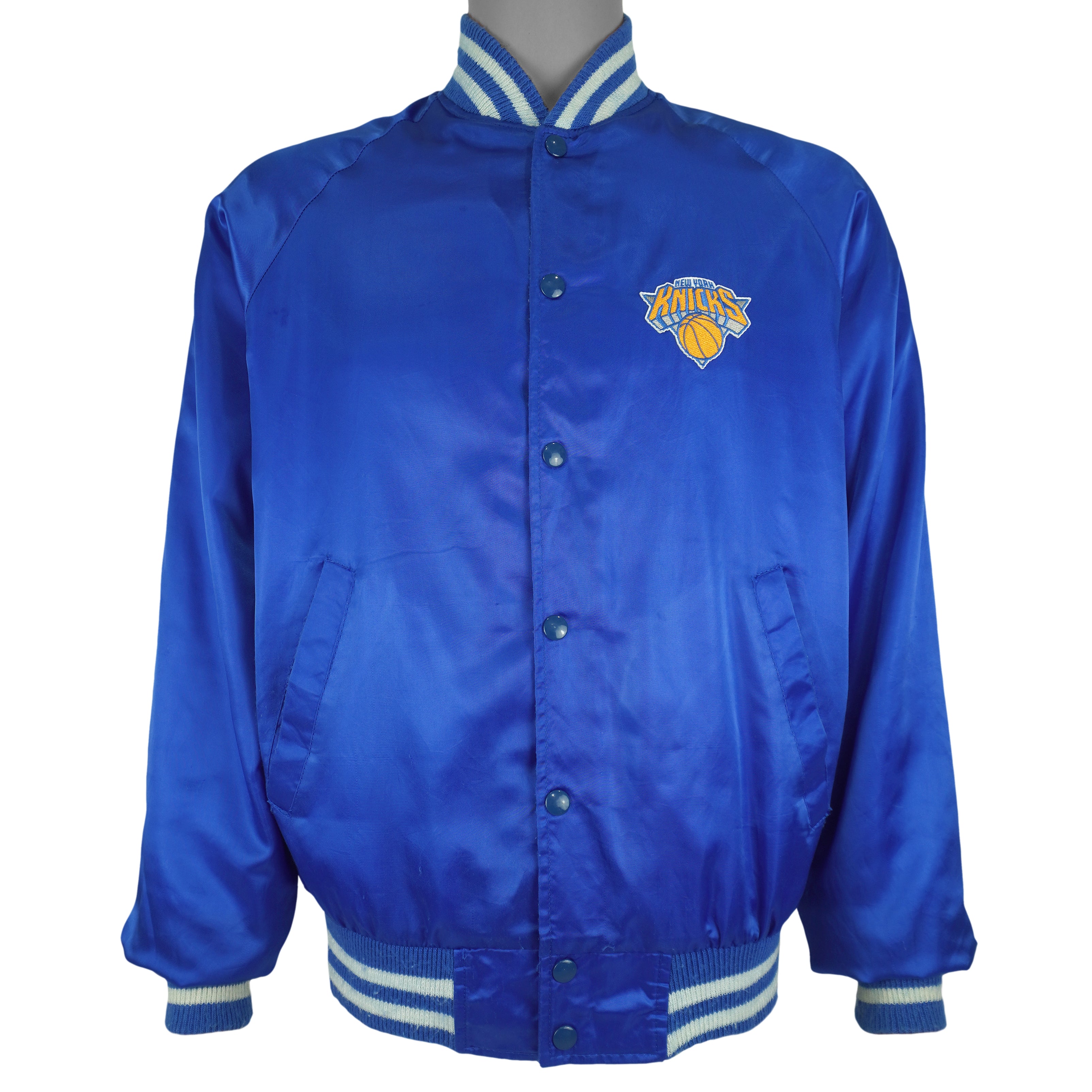 NBA (Active Generation) - New York Knicks Satin Jacket 1990s Medium Vintage Retro Basketball
