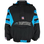 Starter - Carolina Panthers 1/2 Zip Hooded Jacket 1990s Medium Vintage Retro Football