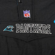 Starter - Carolina Panthers 1/2 Zip Hooded Jacket 1990s Medium Vintage Retro Football