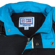 Starter - Carolina Panthers 1/2 Zip Hooded Jacket 1990s Medium Vintage Retro Football