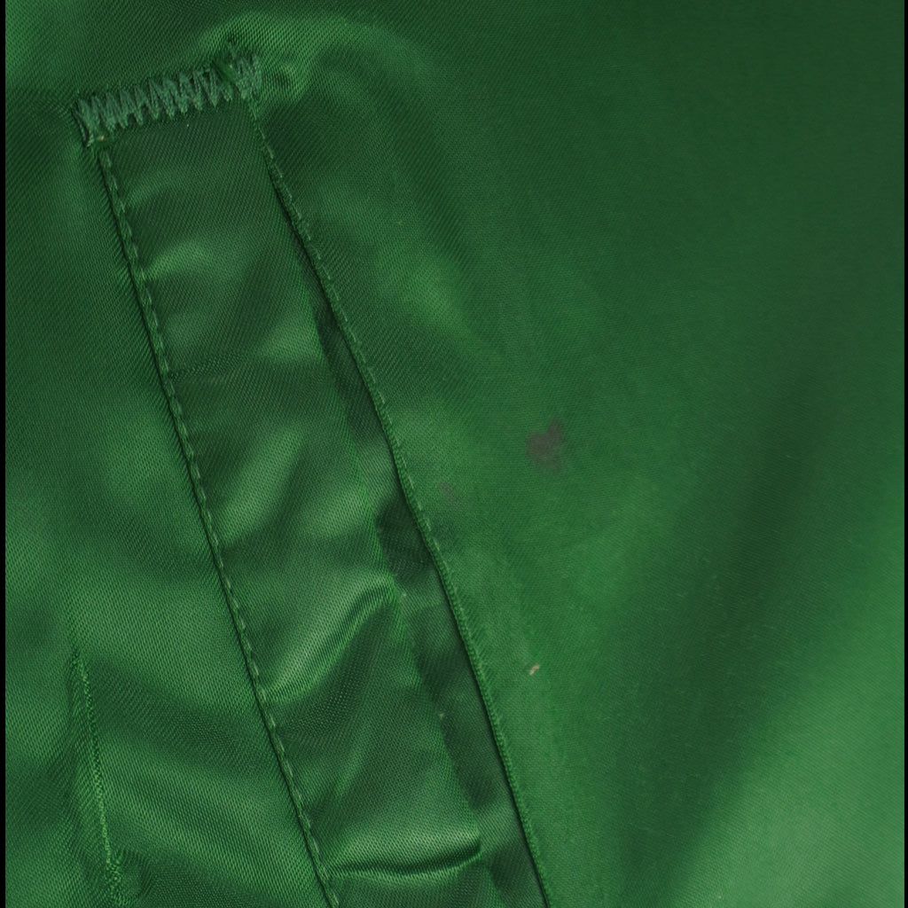NBA (Locker Line) - Boston Celtics Big Spell-Out Satin Jacket 1990s X-Large Vintage Retro Basketball