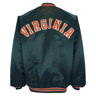 NCAA (Chalk Line) - Virginia Cavaliers Button Up Satin Jacket 1990s X-Large