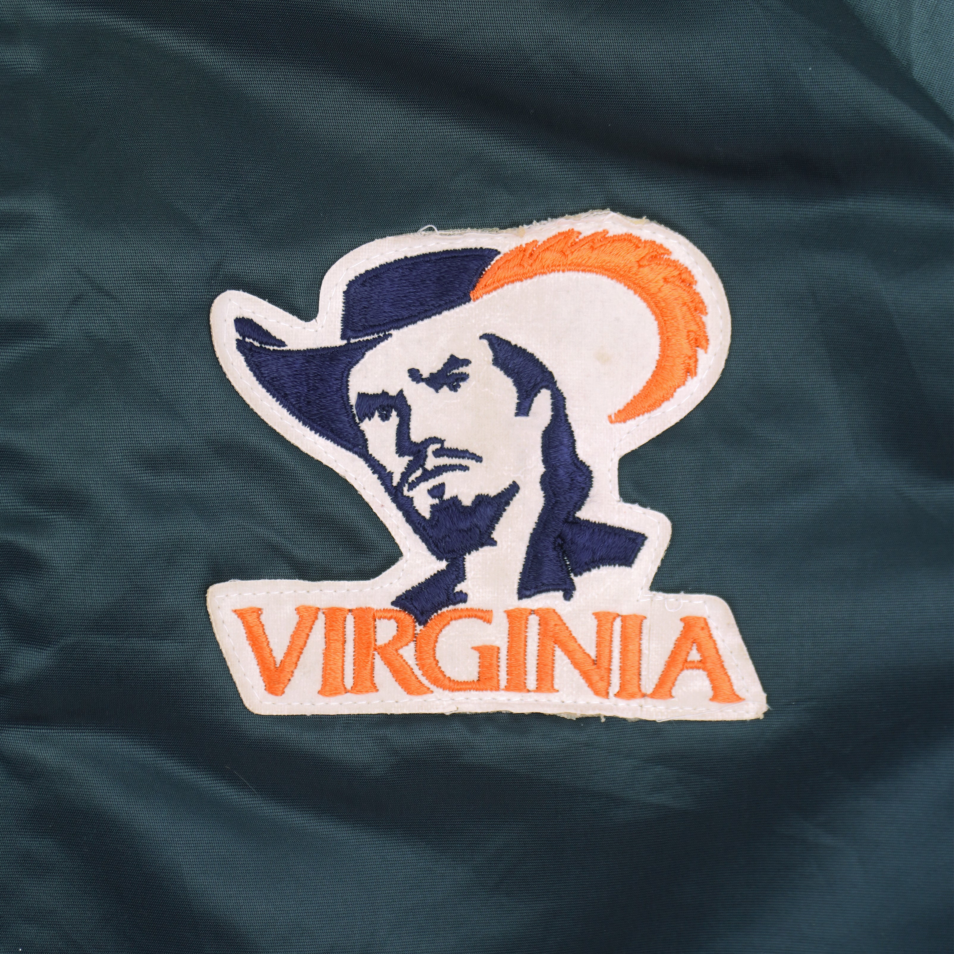 NCAA - Virginia Cavaliers Button Up Satin Jacket 1990s X-Large Vintage Retro