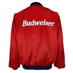 Budweiser - Bud King Of Beers Spell-Out Satin Jacket 1990s X-Large