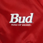 Budweiser - Bud King Of Beers Satin Jacket 1990s X-Large Vintage Retro