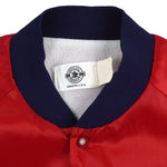 Budweiser - Bud King Of Beers Satin Jacket 1990s X-Large Vintage Retro