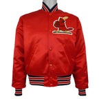Starter - St. Louis Cardinals Big Logo Satin Jacket 1990s Small Vintage Retro Baseball