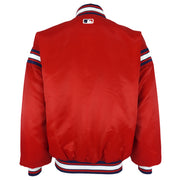 Starter (Diamond Collection) - Red Cleveland Indians Bomber Jacket 1990s Small Vintage Retro Baseball