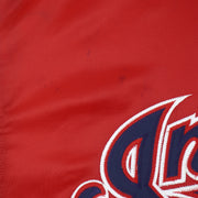 Starter (Diamond Collection) - Red Cleveland Indians Bomber Jacket 1990s Small Vintage Retro Baseball