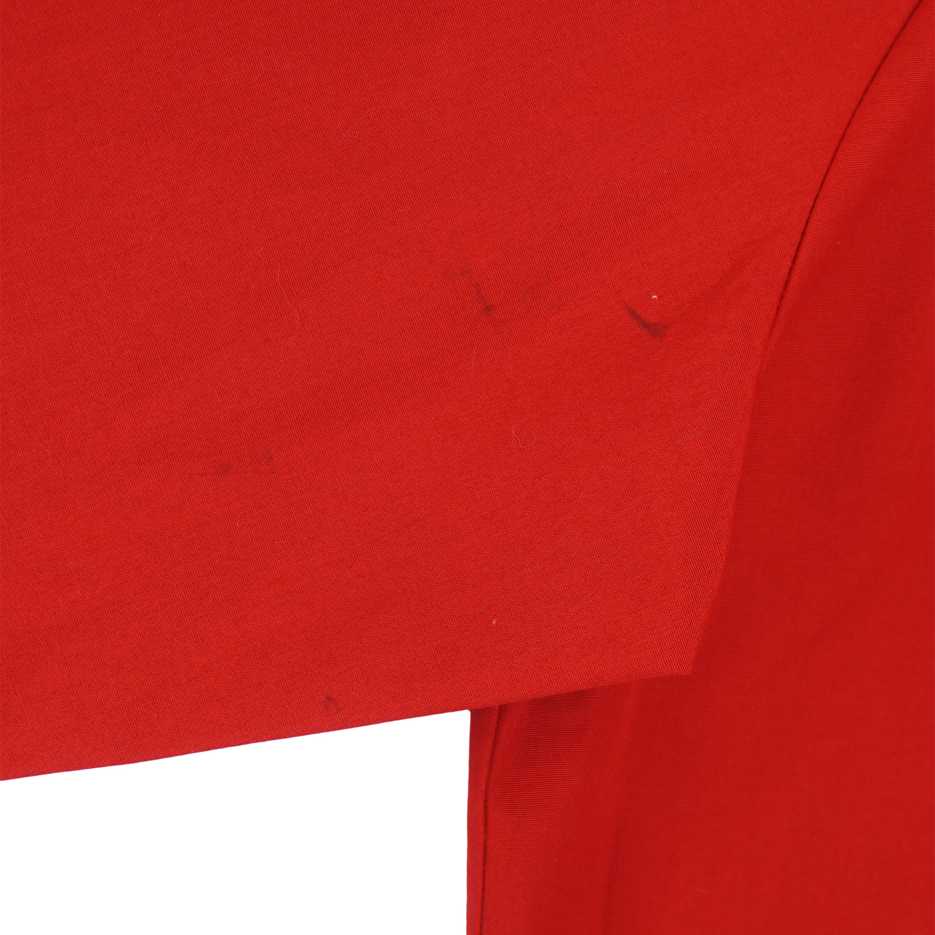 Disney - Red Mickey Mouse Button-Up Jacket 1980s Large Vintage Retro