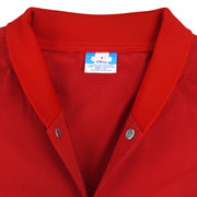Disney - Red Mickey Mouse Button-Up Jacket 1980s Large Vintage Retro