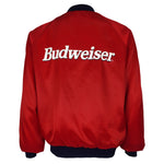 Budweiser - Bud King Of Beers Button-Up Satin Jacket 1990s Large