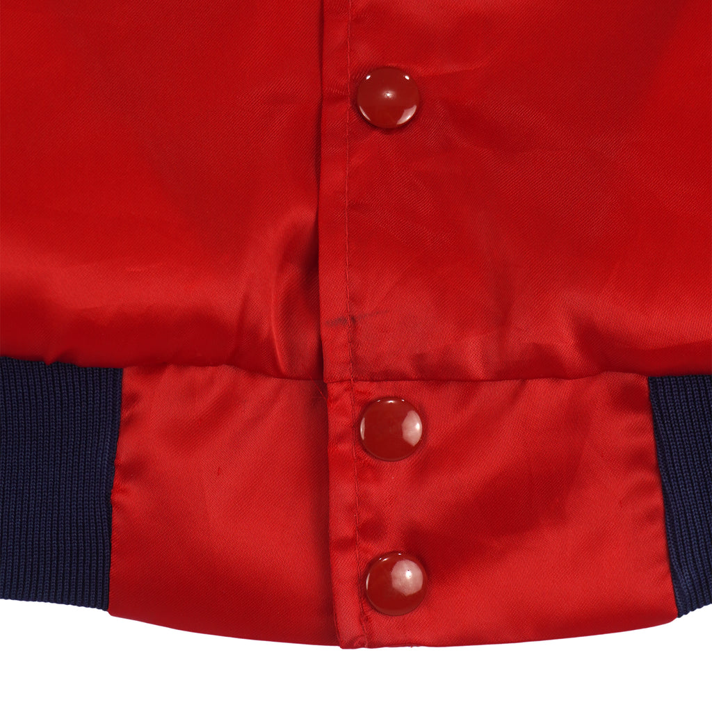 Budweiser - Bud King Of Beers Button-Up Satin Jacket 1990s Large Vintage Retro