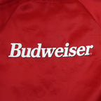 Budweiser - Bud King Of Beers Button-Up Satin Jacket 1990s Large Vintage Retro