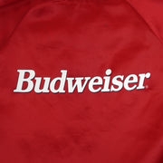 Budweiser - Bud King Of Beers Button-Up Satin Jacket 1990s Large Vintage Retro