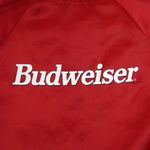 Budweiser - Bud King Of Beers Button-Up Satin Jacket 1990s Large Vintage Retro