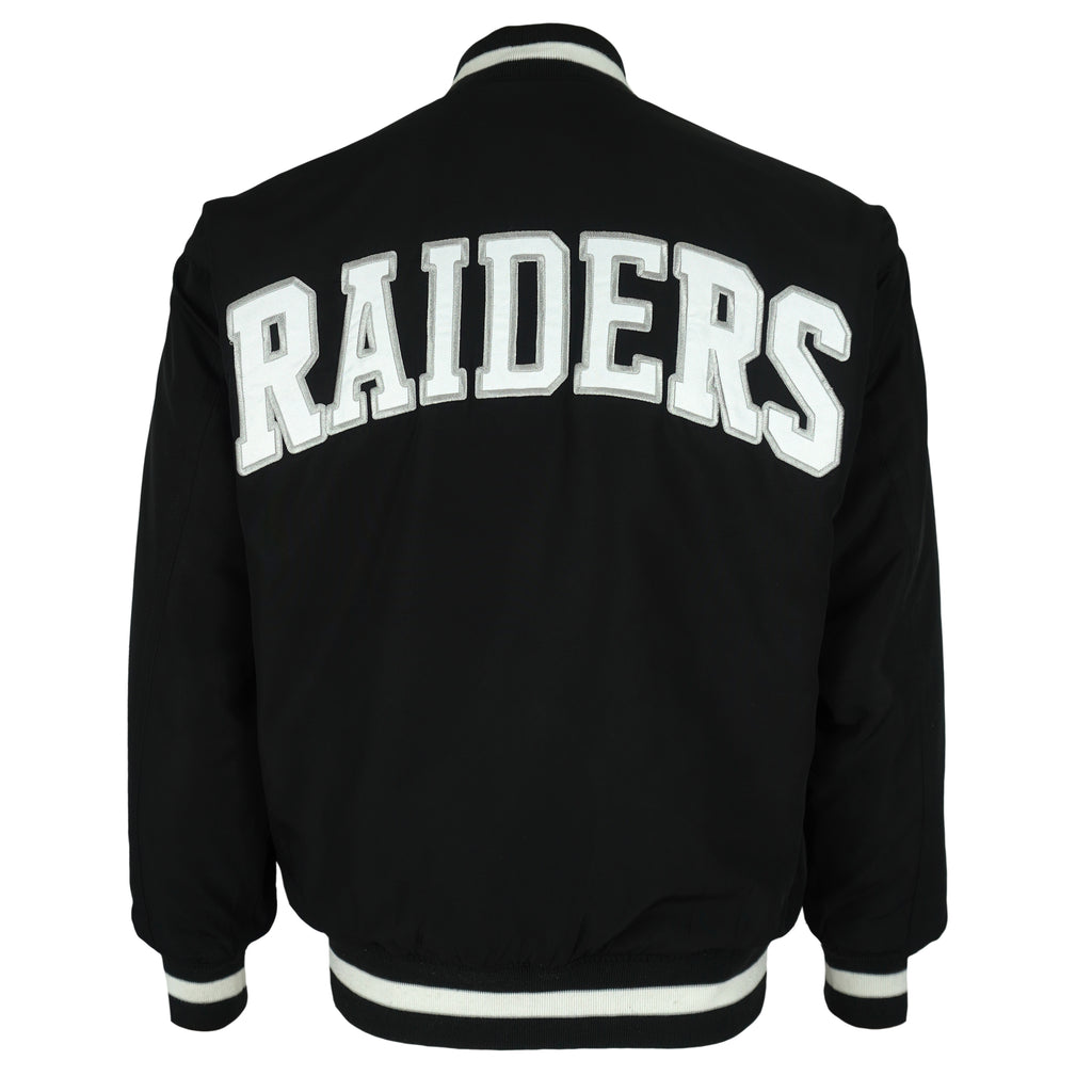 NFL - Los Angeles Raiders Embroidered Button Up Jacket 2000s Small Vintage Retro Football