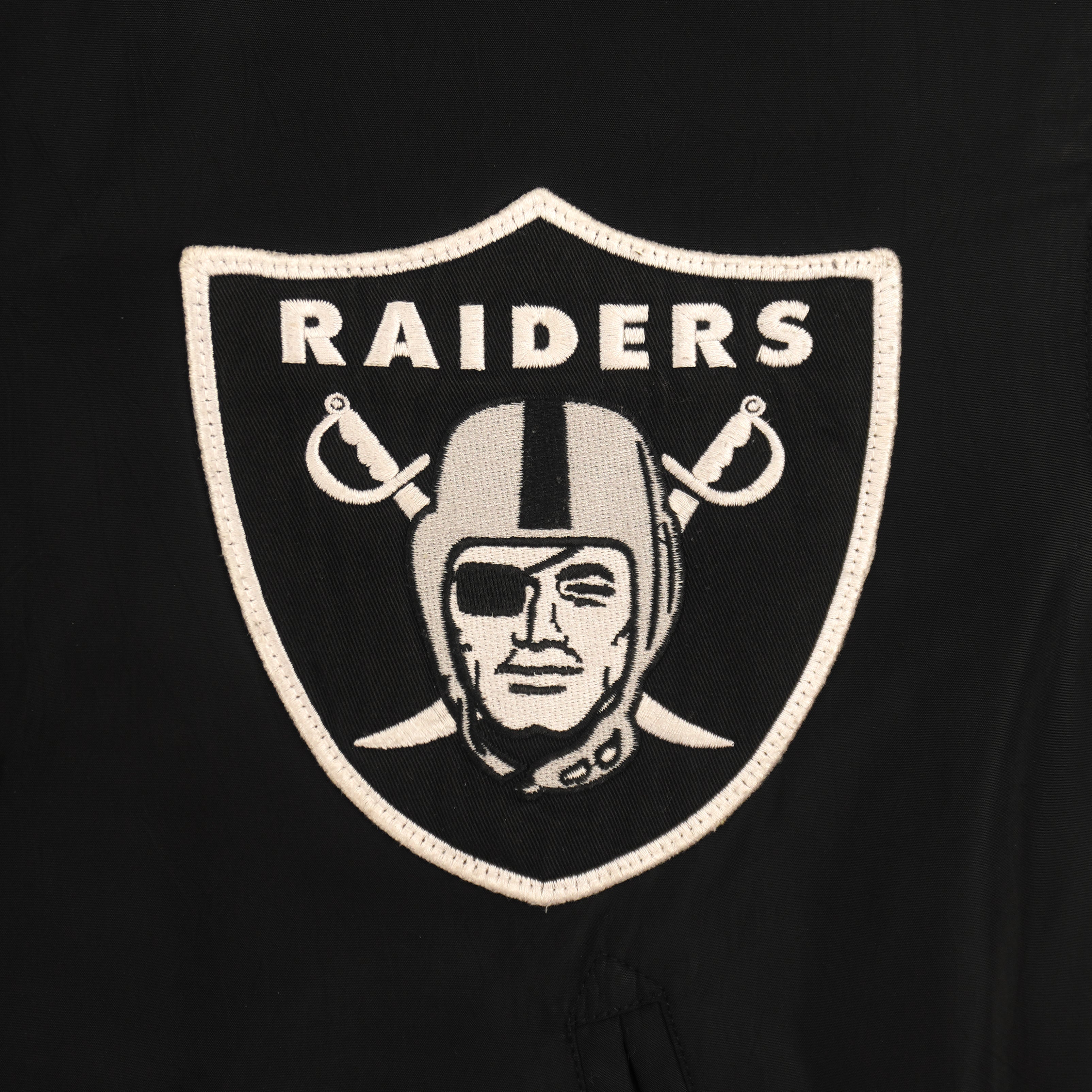 NFL - Los Angeles Raiders Embroidered Button Up Jacket 2000s Small Vintage Retro Football