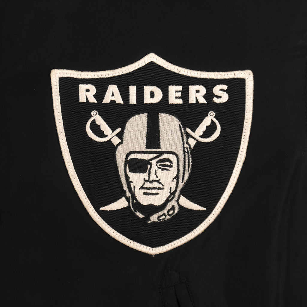 NFL - Los Angeles Raiders Embroidered Button Up Jacket 2000s Small Vintage Retro Football