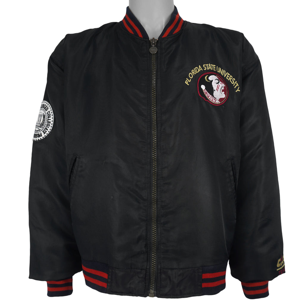 NCAA (Campri) - Florida State Seminoles Satin Jacket 1990s Small Vintage Retro