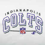 NFL (Logo Athletic) - Indianapolis Colts Spell-Out T-Shirt 1990s Large Vintage Retro Football