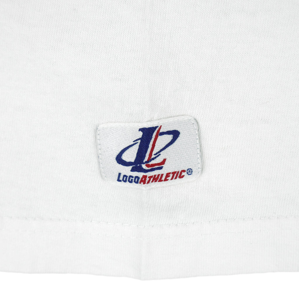 NFL (Logo Athletic) - Indianapolis Colts Spell-Out T-Shirt 1990s Large Vintage Retro Football
