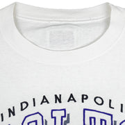 NFL (Logo Athletic) - Indianapolis Colts Spell-Out T-Shirt 1990s Large Vintage Retro Football