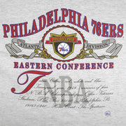 NBA (Nutmeg) - Philadelphia 76ers Single Stitch T-Shirt 1990s X-Large Vintage Retro Basketball