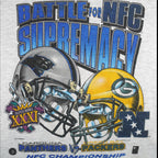 NFL - Panther VS Packers Matchups Super Bowl Champions Sweatshirt 1997 X-Large Vintage Retro Football