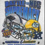 NFL - Panther VS Packers Matchups Super Bowl Champions Sweatshirt 1997 X-Large Vintage Retro Football