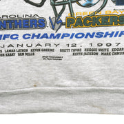 NFL - Panther VS Packers Matchups Super Bowl Champions Sweatshirt 1997 X-Large Vintage Retro Football