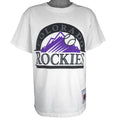 MLB (The Game) - Colorado Rockies Spell-Out T-Shirt 1990s Large Vintage Retro Baseball