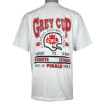 CFL - Calgary Stampeders VS Winnipeg Blue Bombers Grey Cup Champions T-Shirt 1992 X-Large Vintage Retro Football