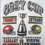 CFL - Calgary Stampeders VS Winnipeg Blue Bombers Grey Cup Champions T-Shirt 1992 X-Large Vintage Retro Football